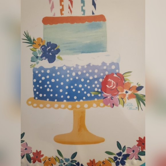 The Pioneer Woman Round Birthday Platter - Picture 5 of 7